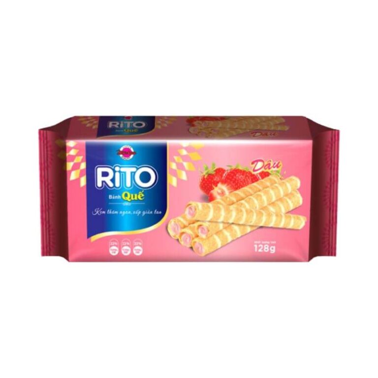 Bánh quế dâu Rito 128g